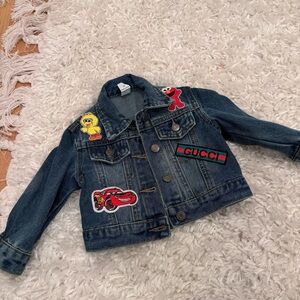 Custom made denim jacket